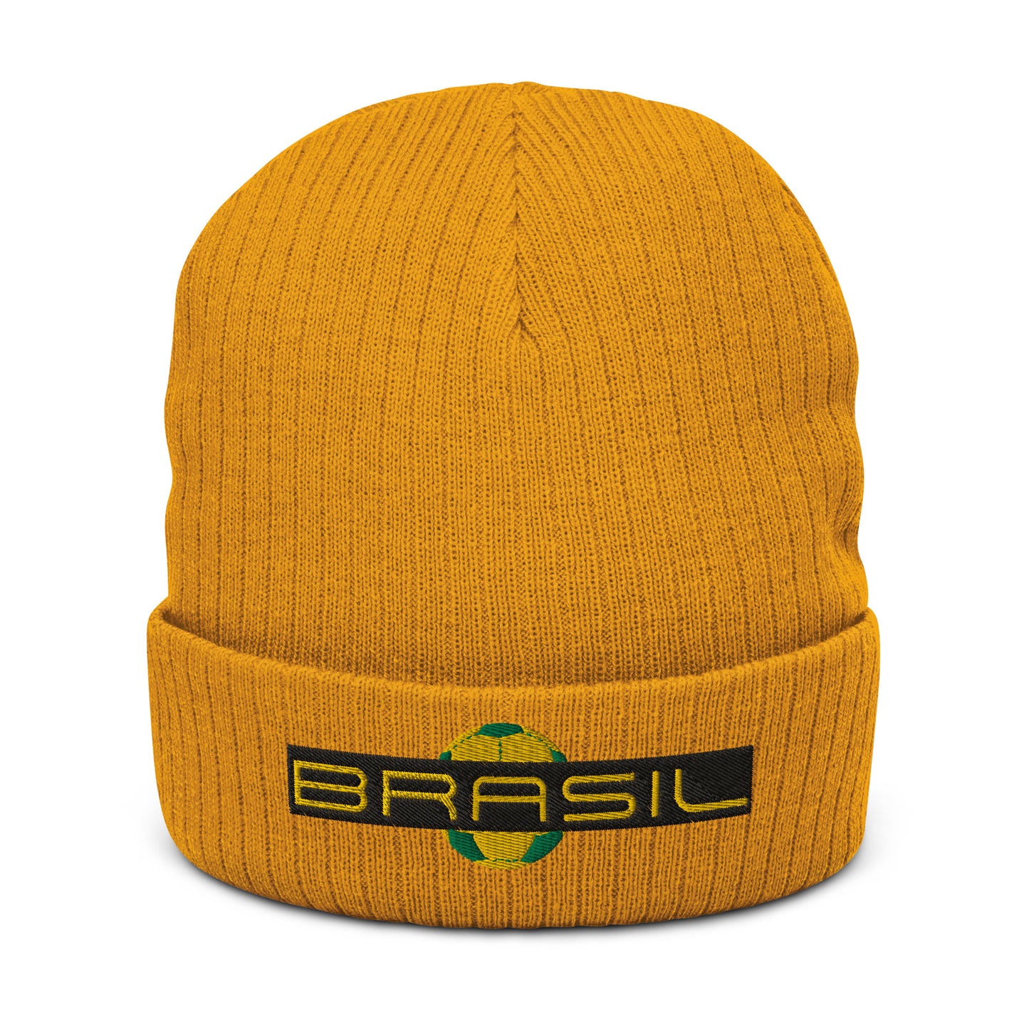Brasil Gol Ribbed knit beanie