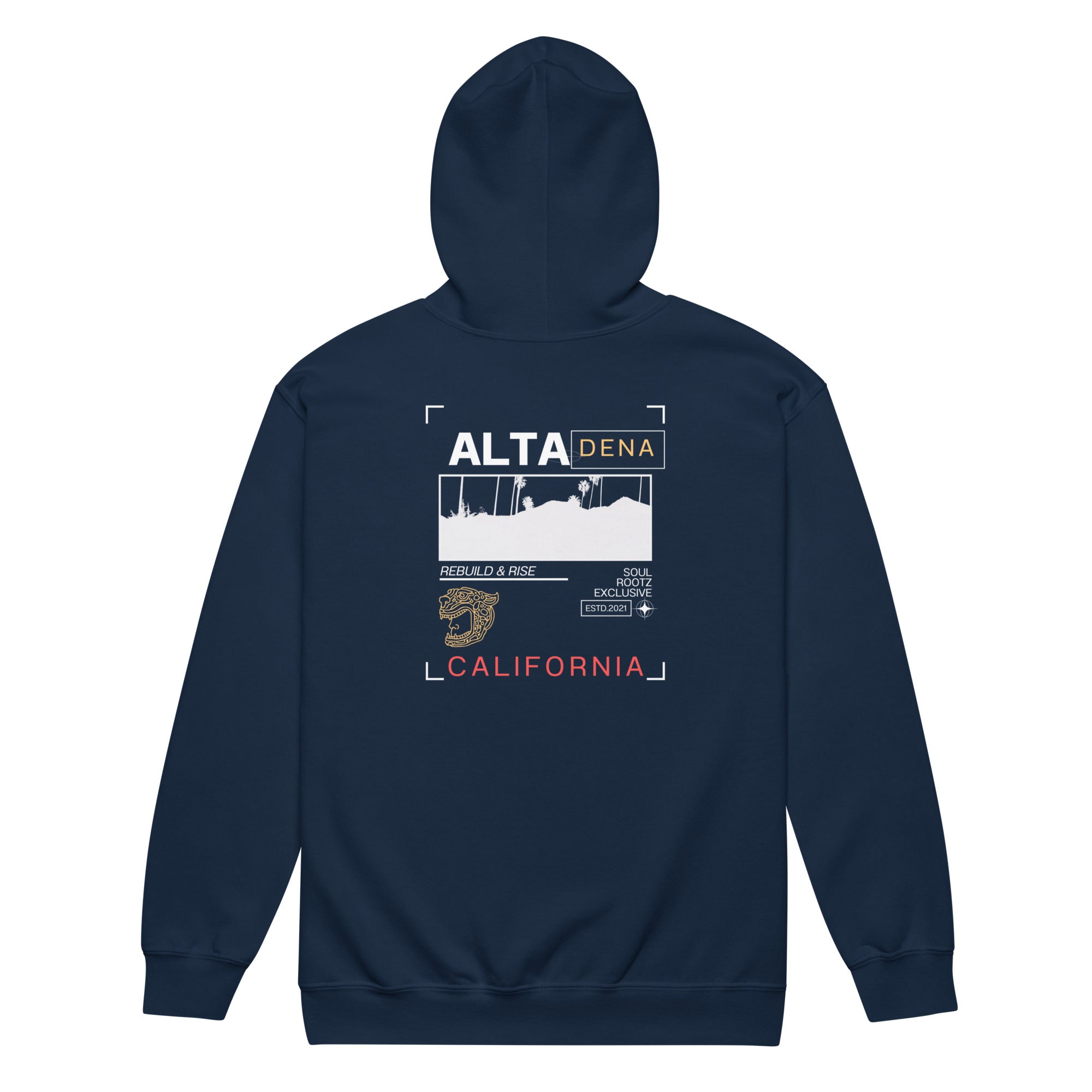 Altadena Rise and Rebuild Unisex heavy blend zip hoodie – Soul Rootz