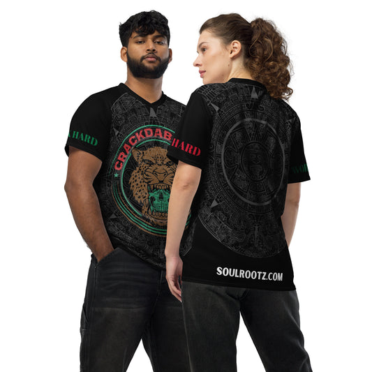 Jaguar Warrior Black Variant Recycled unisex sports jersey